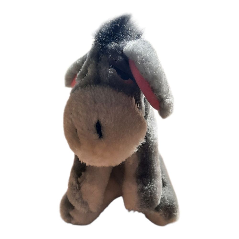 Sears Gray and Pink Stuffed Eeyore Donkey Toy